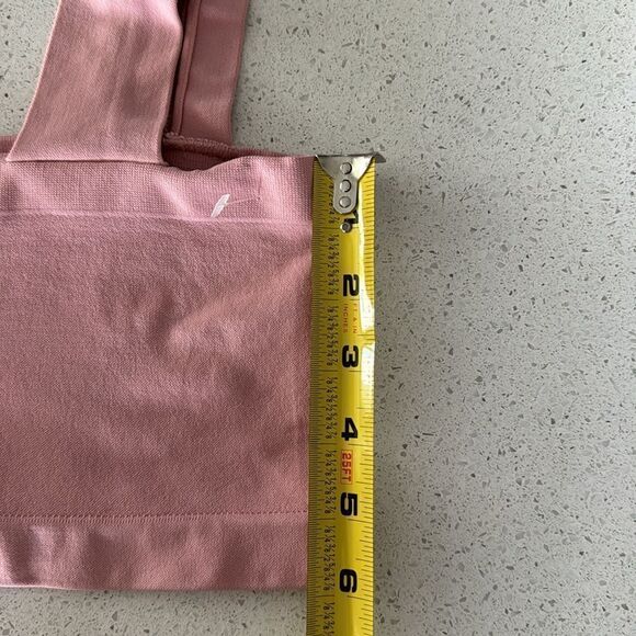 NWOT Free People Straight Lines Bralette M/L Pull On Longline Wide Strap Stretch - Picture 9 of 13